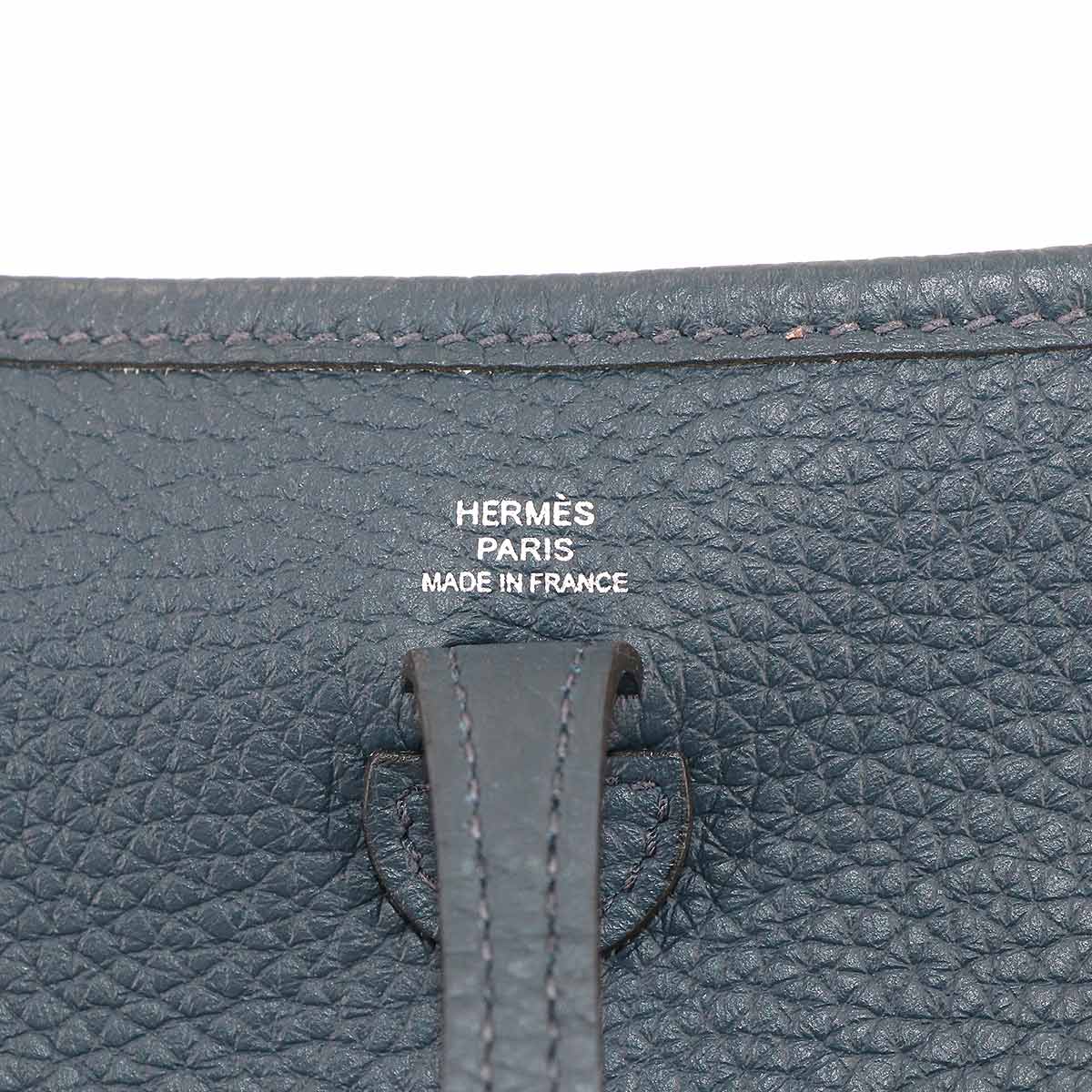 Evelyne Amazone TPM Shoulder Bag Taurillon Clemence Blue Navy