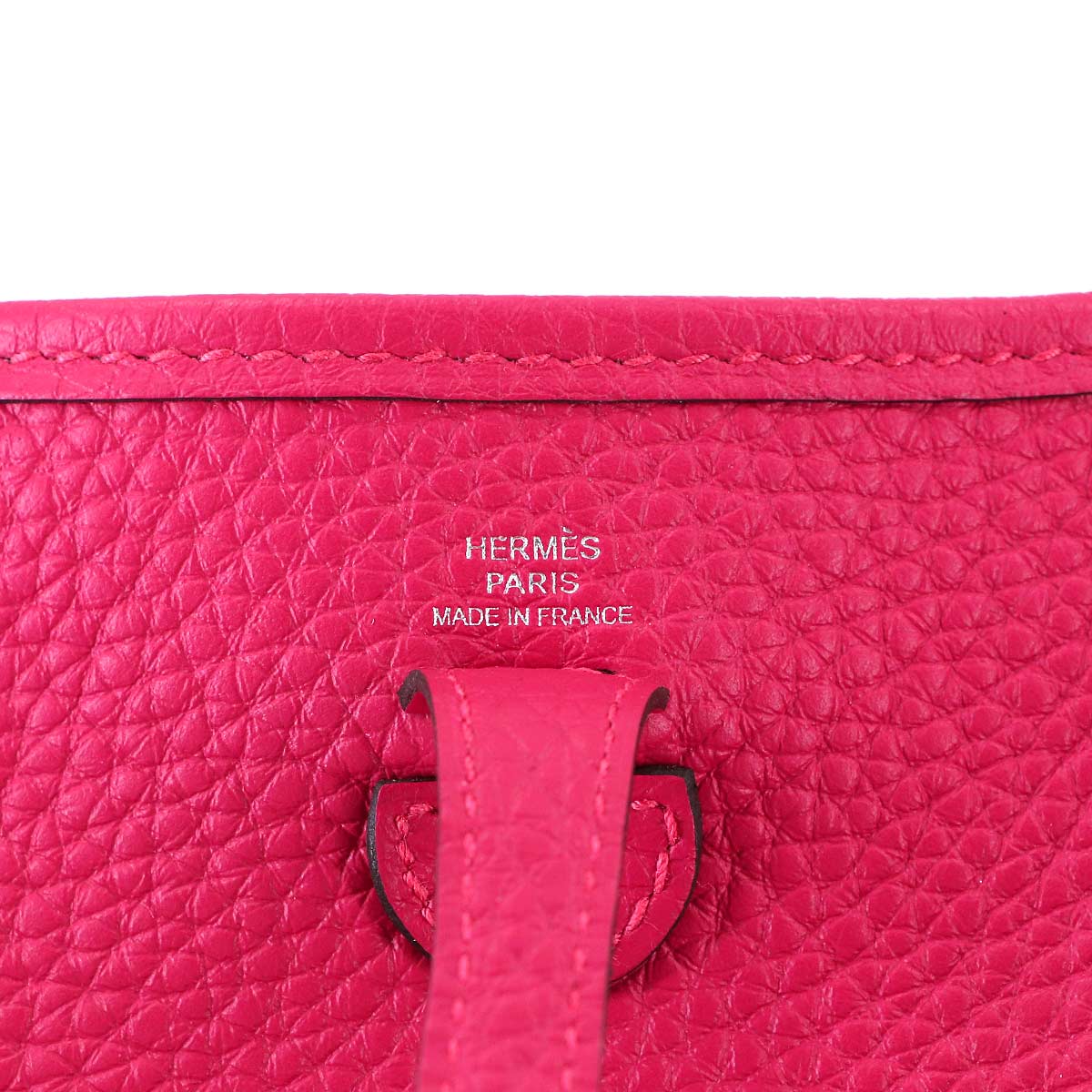 Evelyne Amazon TPM Shoulder Bag Taurillon Clemence Framboise