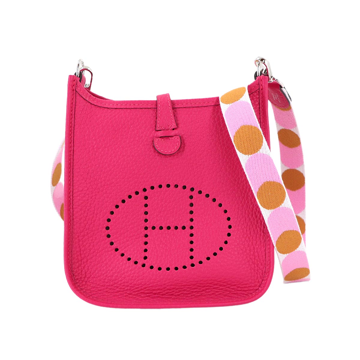 Evelyne Amazon TPM Shoulder Bag Taurillon Clemence Framboise