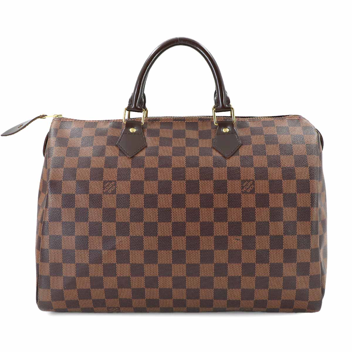 Damier Speedy 35 Hand Bag Ebene N41523 Brown Purse