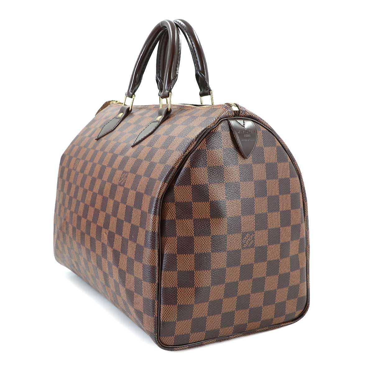 Damier Speedy 35 Hand Bag Ebene N41523 Brown Purse