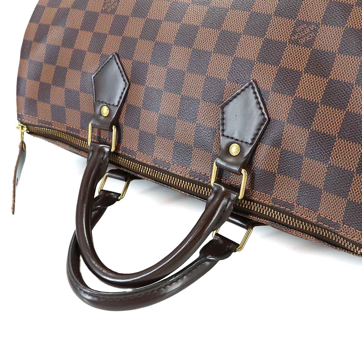 Damier Speedy 35 Hand Bag Ebene N41523 Brown Purse