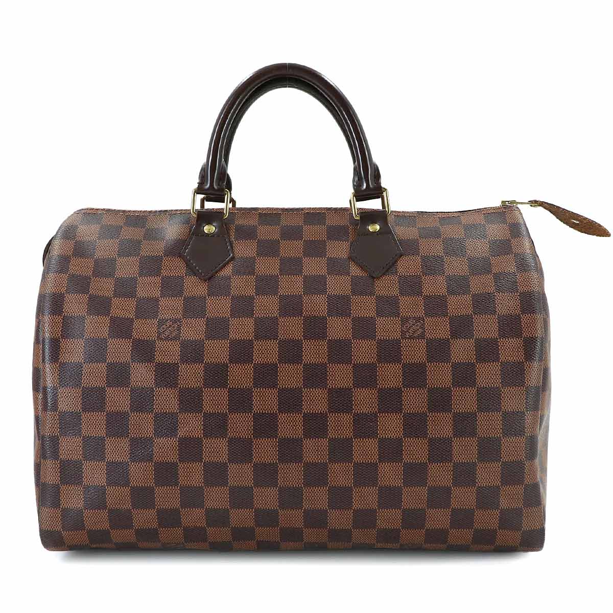 Damier Speedy 35 Hand Bag Ebene N41523 Brown Purse