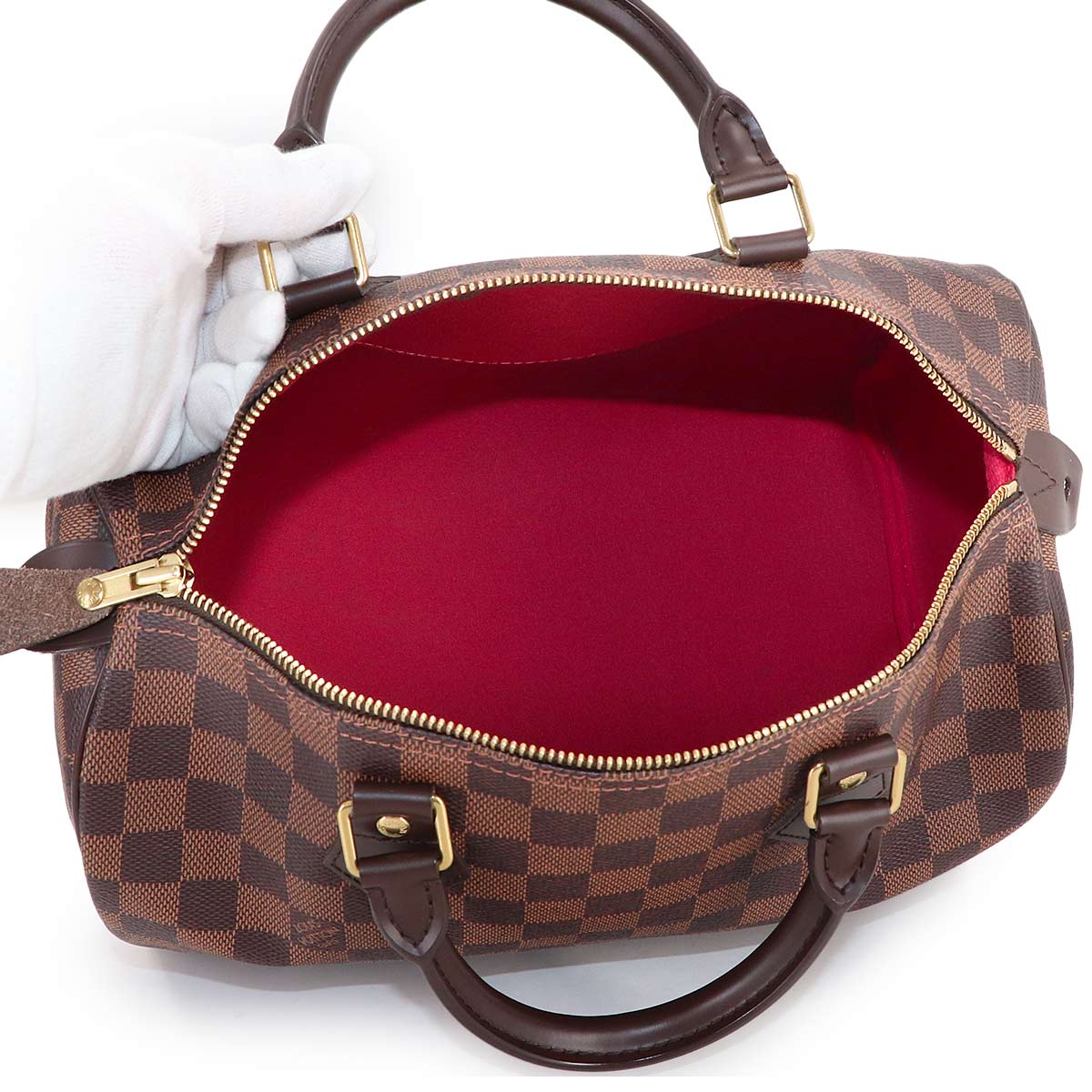 Damier Speedy 30 Hand Bag Ebene N41531 Brown Purse