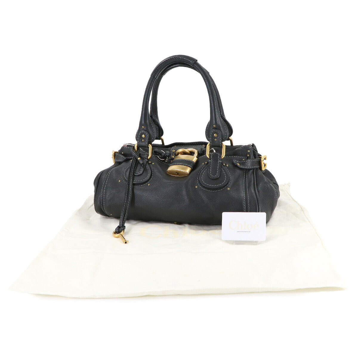 Paddington Hand Bag Leather Black 7ESA02-7E422 Purse