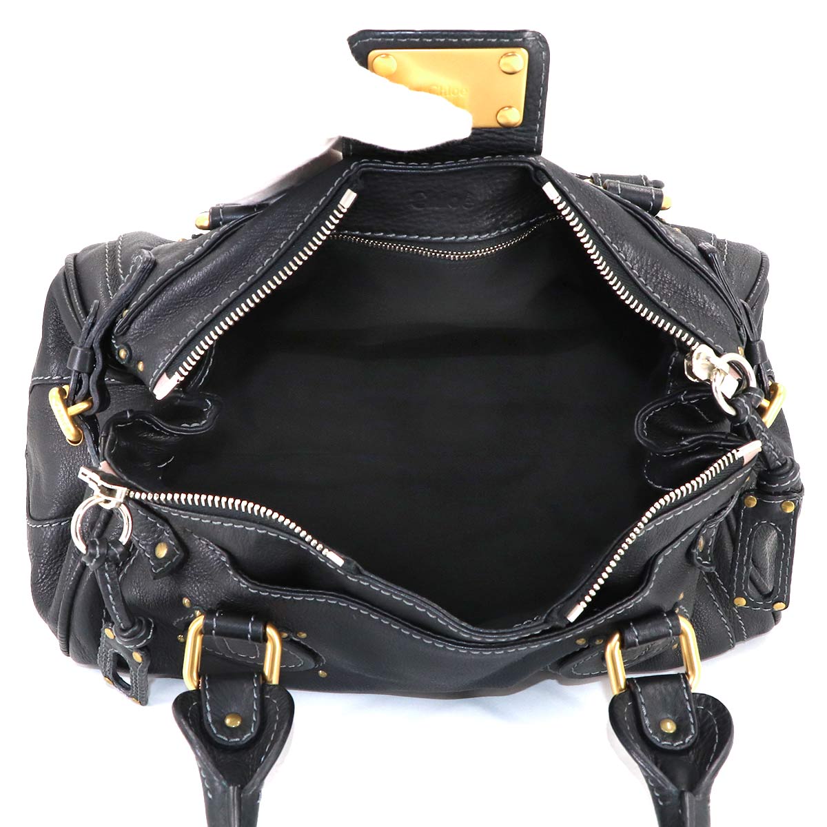 Paddington Hand Bag Leather Black 7ESA02-7E422 Purse