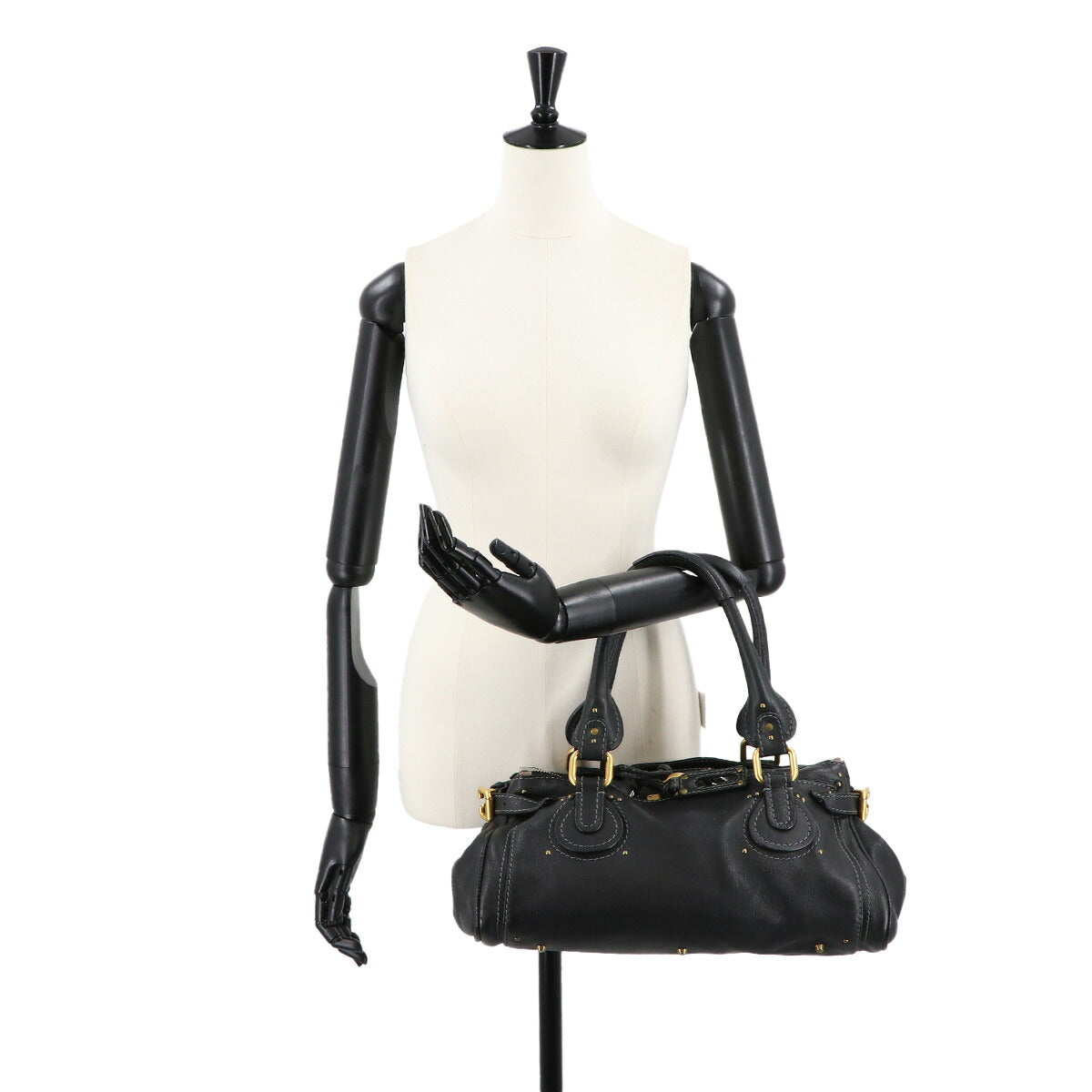 Paddington Hand Bag Leather Black 7ESA02-7E422 Purse