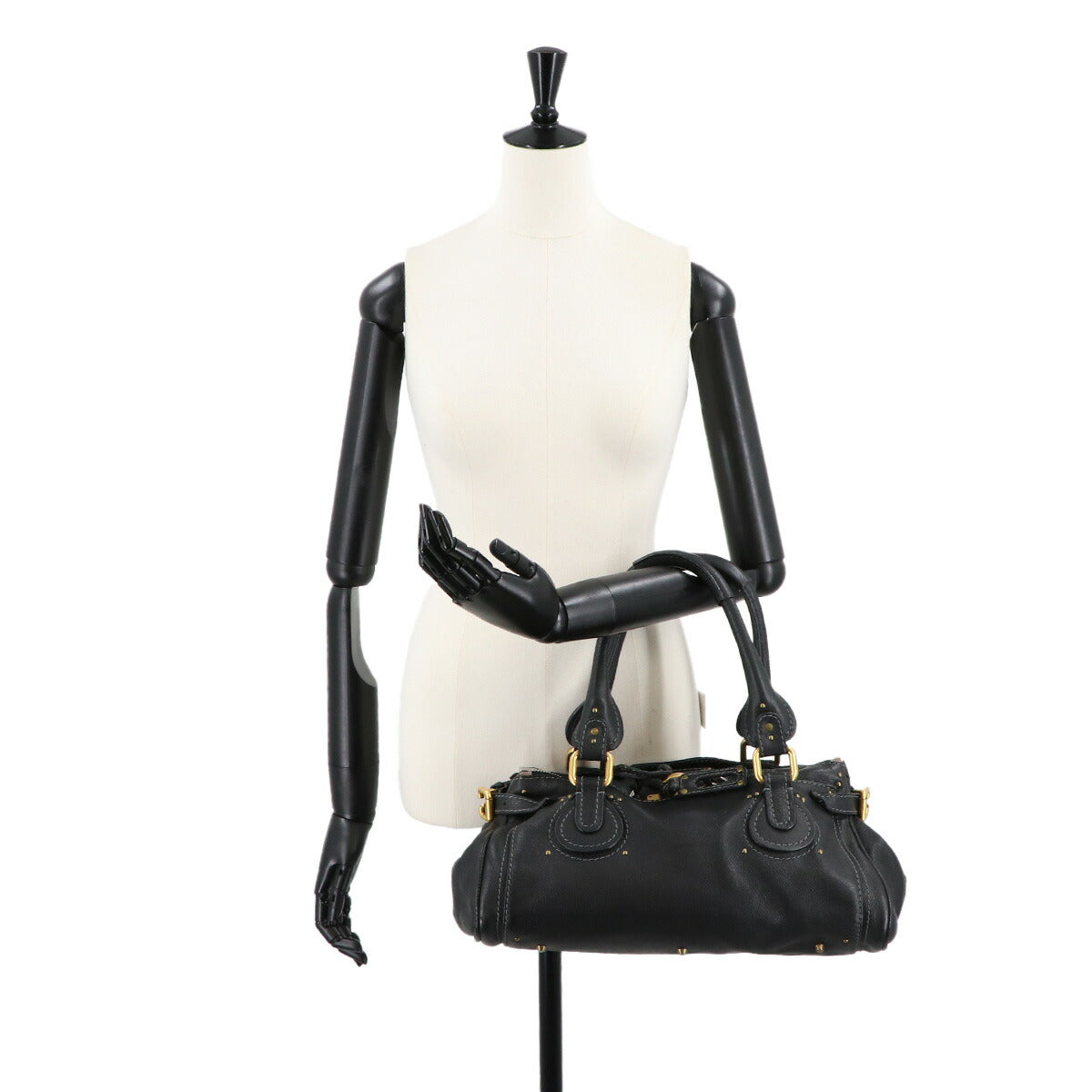 Paddington Hand Bag Leather Black 7ESA02-7E422 Purse