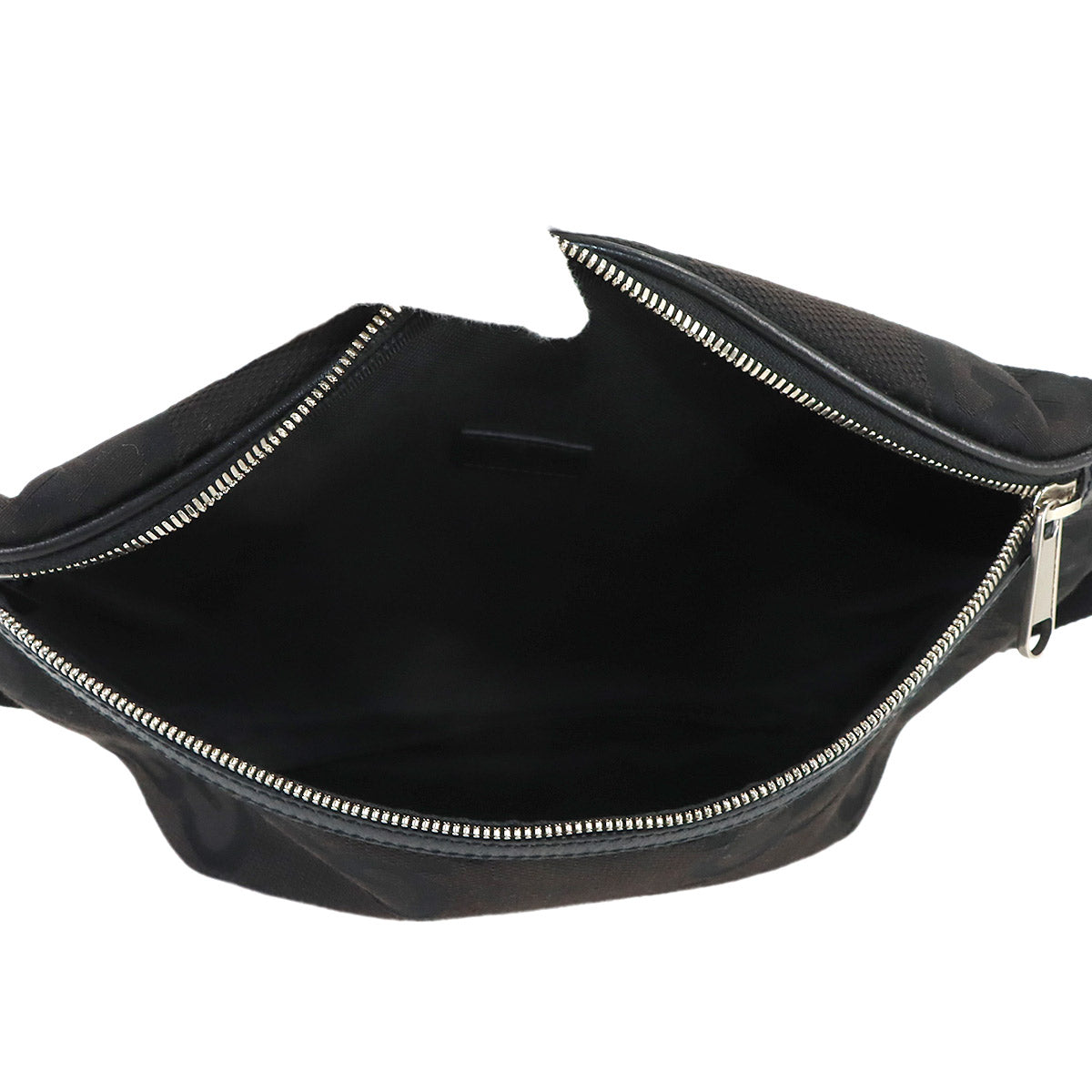 Jumbo GG Belt Bag Crossbody Bag Canvas Leather Black 696031 Purse