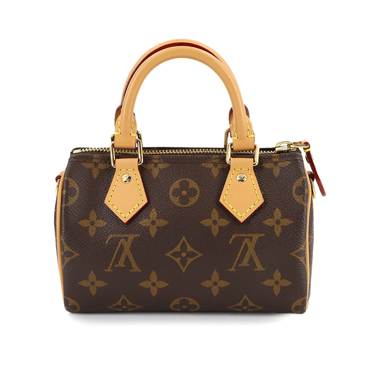 Monogram Nano Speedy 2way Hand Shoulder Bag Brown M81085