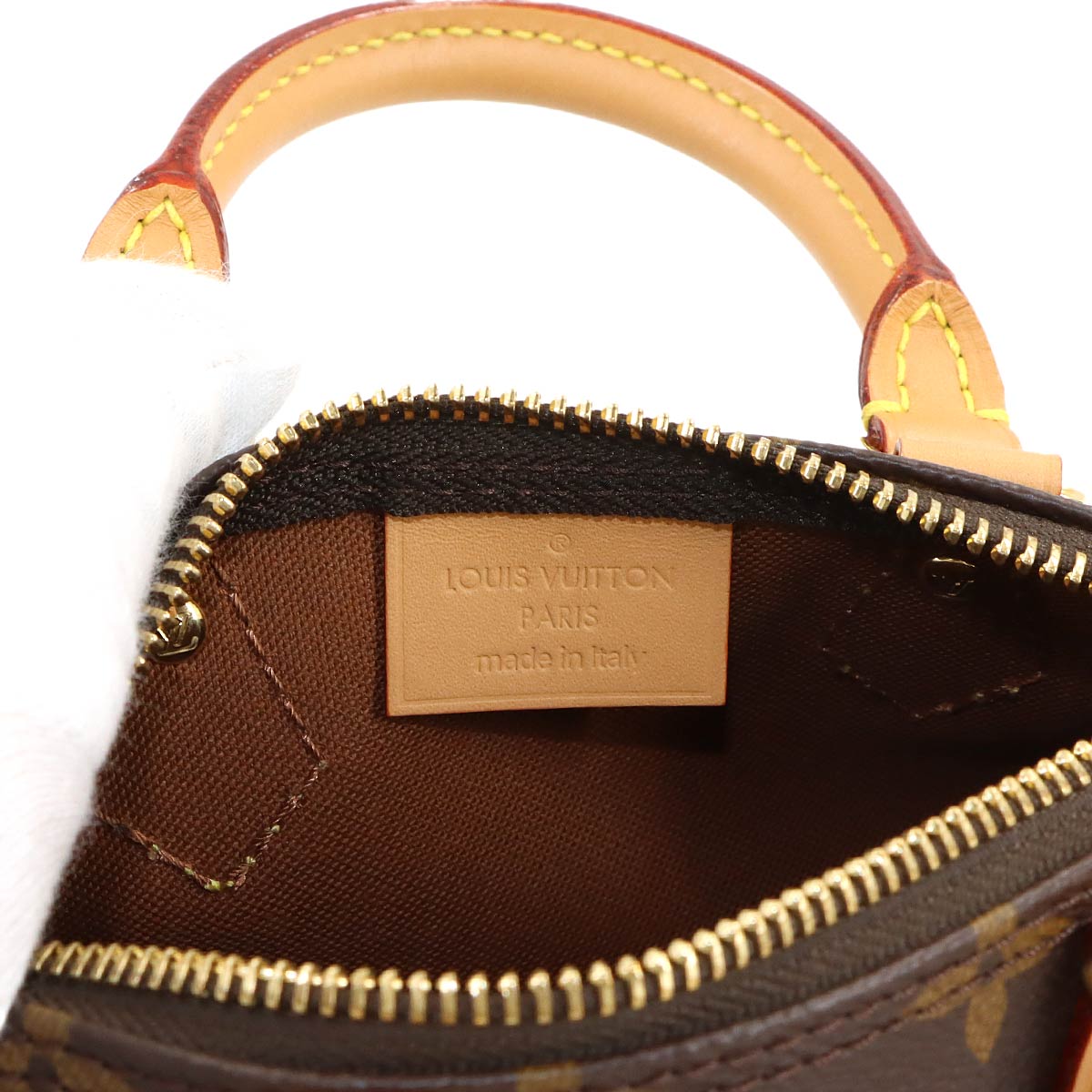 Monogram Nano Speedy 2way Hand Shoulder Bag Brown M81085