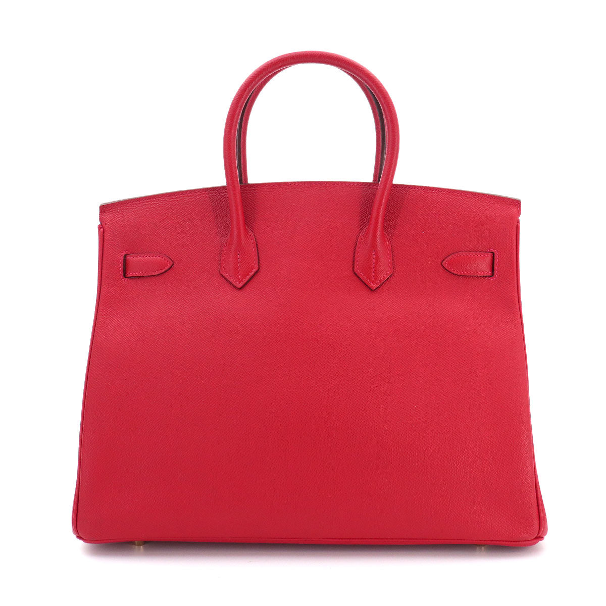 Birkin 35 Epsom Rouge Casaque Hand Bag Red