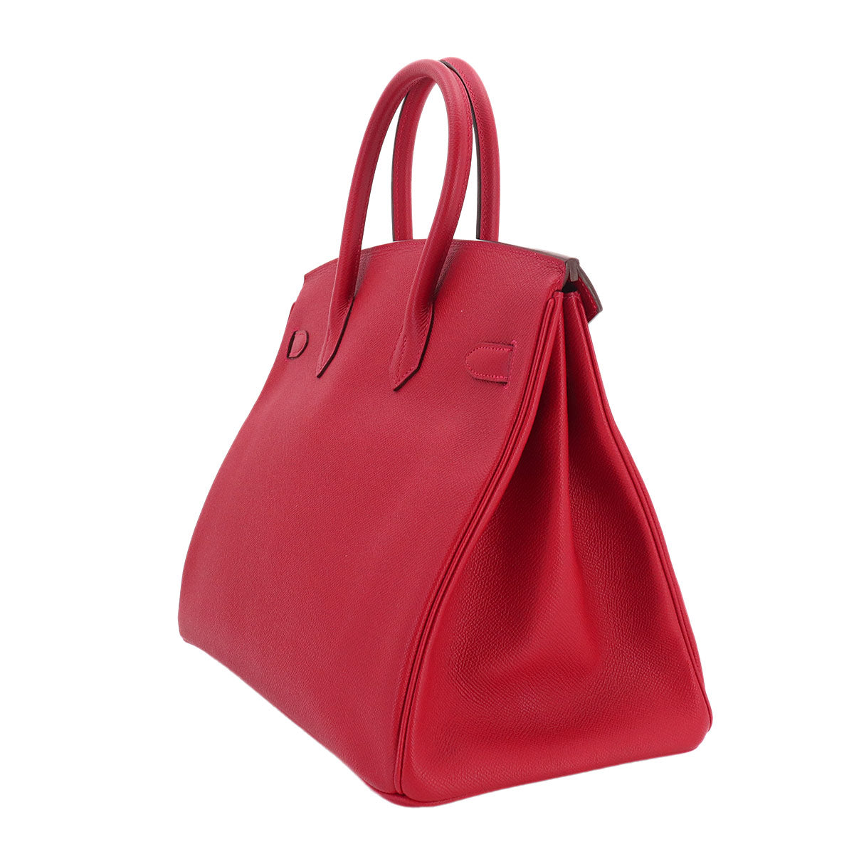 Birkin 35 Epsom Rouge Casaque Hand Bag Red