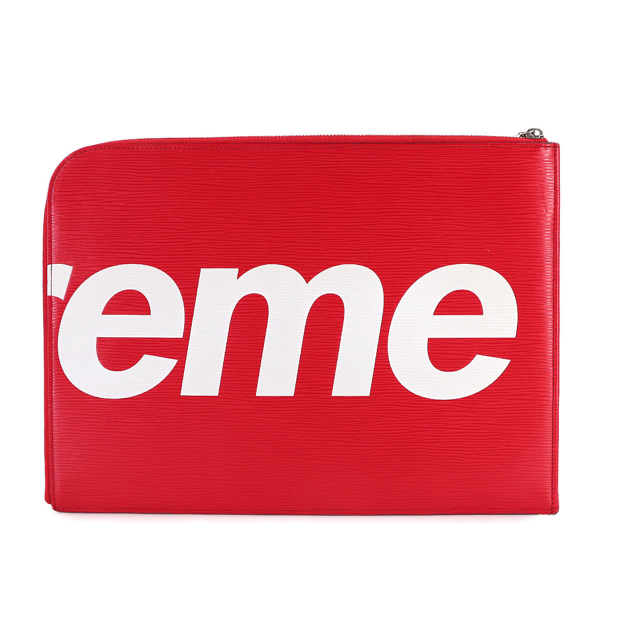 Supreme Epi Pochette Jour GM Clutch Bag Red White M67722
