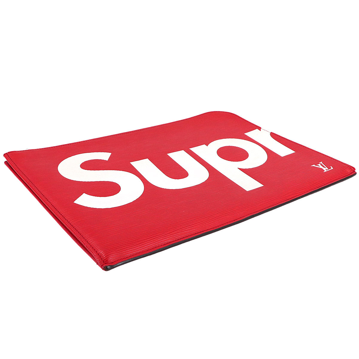 Supreme Epi Pochette Jour GM Clutch Bag Red White M67722