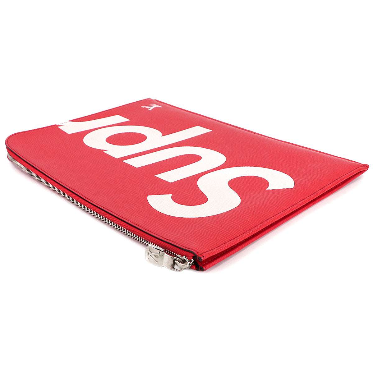 Supreme Epi Pochette Jour GM Clutch Bag Red White M67722