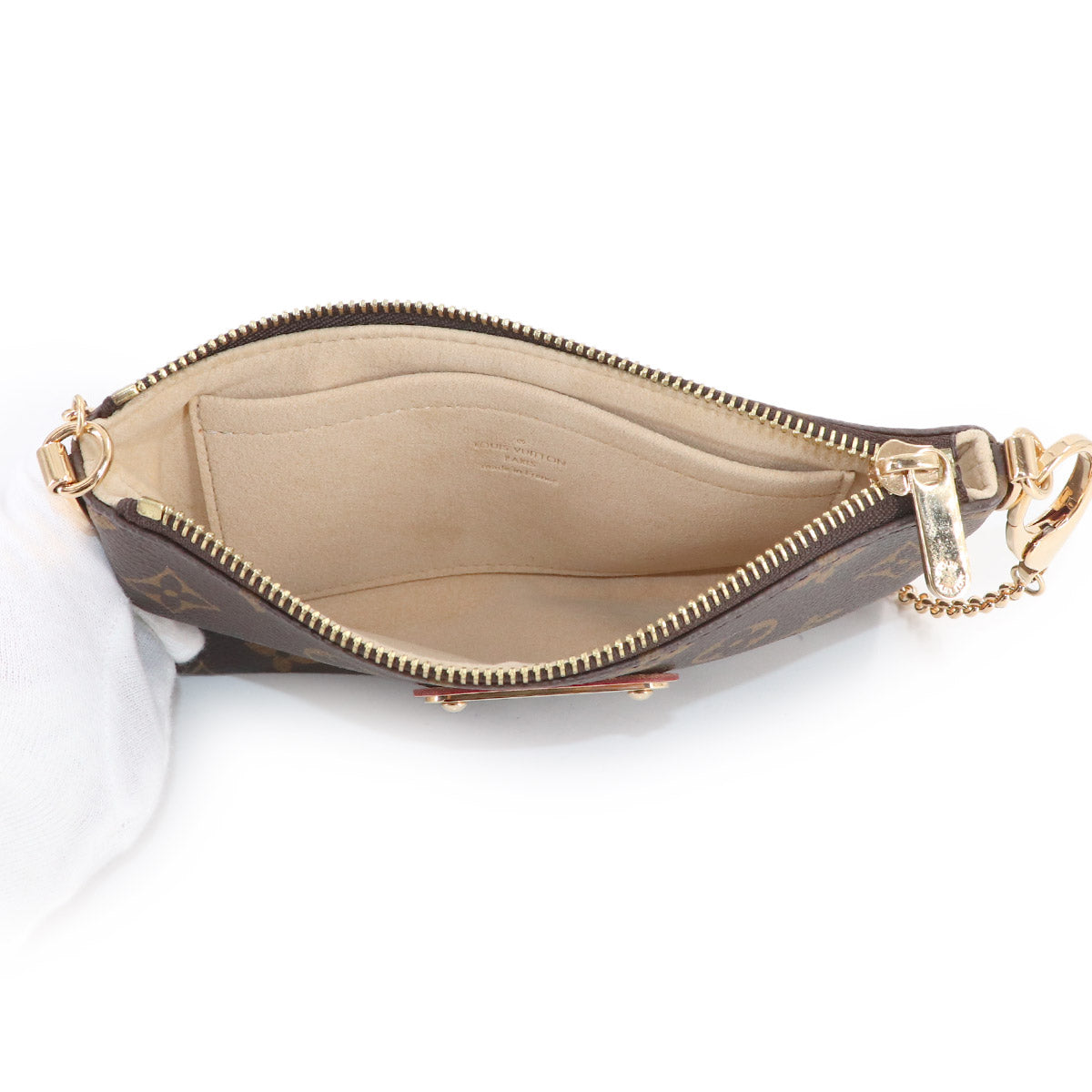 Monogram Pochette Milla MM Hand Bag Pouch Brown M60094