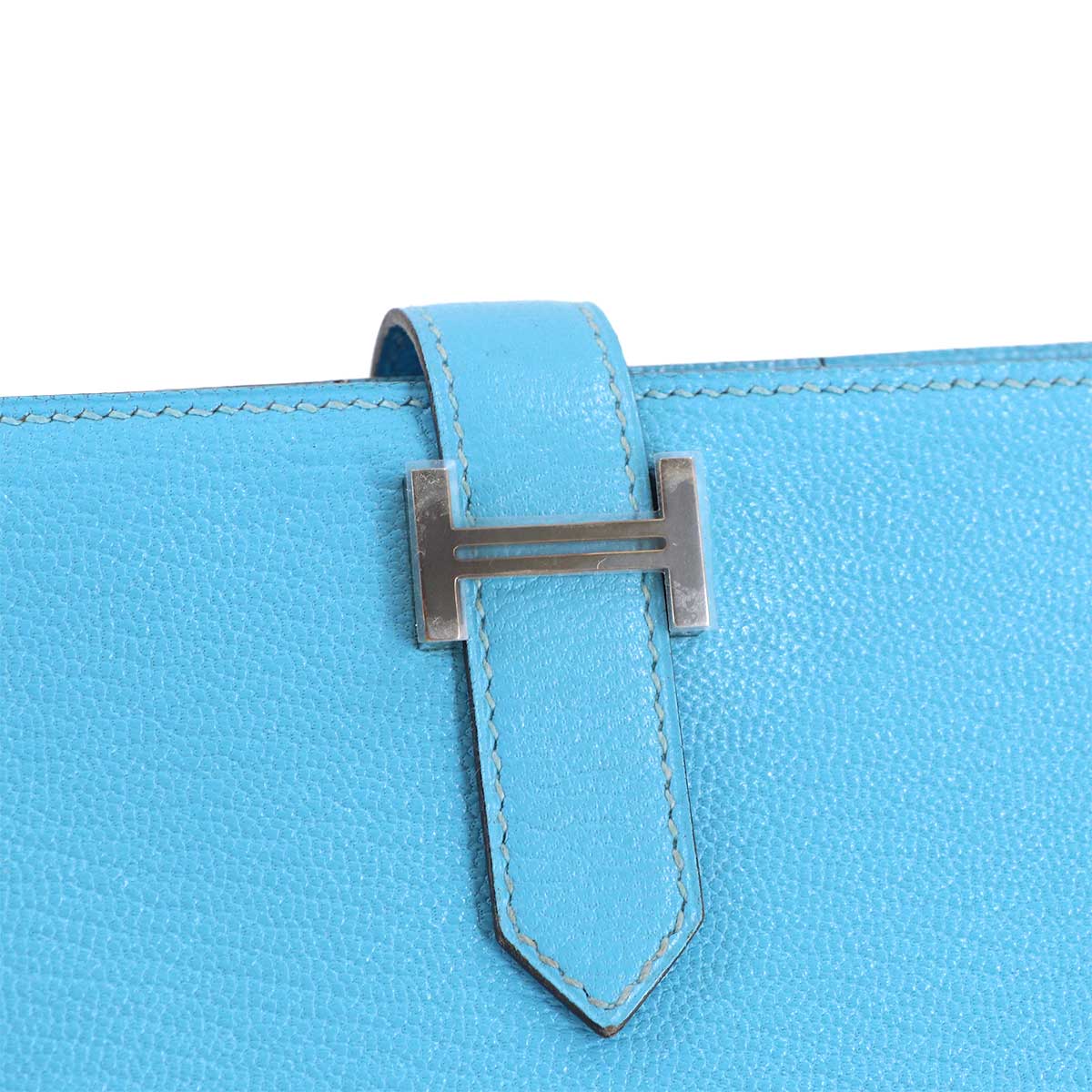 Bearn Souffle Long Wallet Chevre Celeste Purse