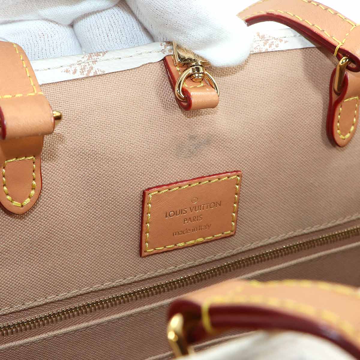 Monogram Dune Onthego MM Tote Shoulder Bag M46912