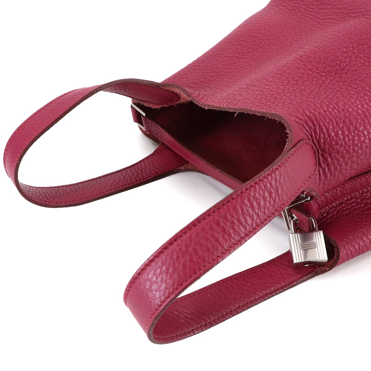Picotin Lock PM Hand Bag Taurillon Clemence Ruby