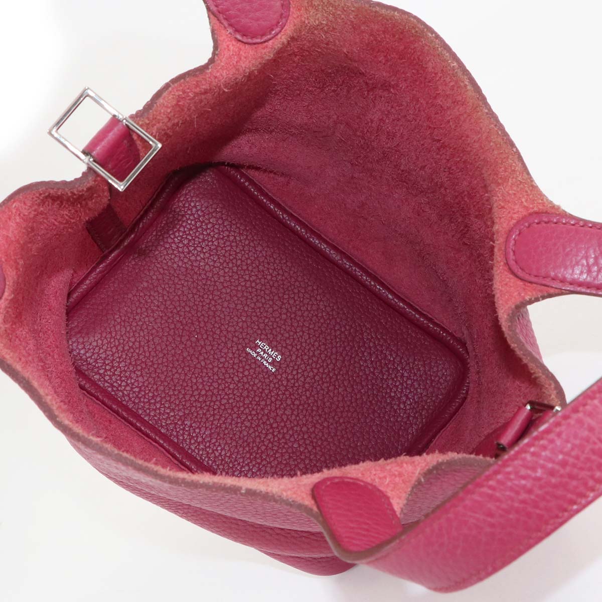 Picotin Lock PM Hand Bag Taurillon Clemence Bois de Rose