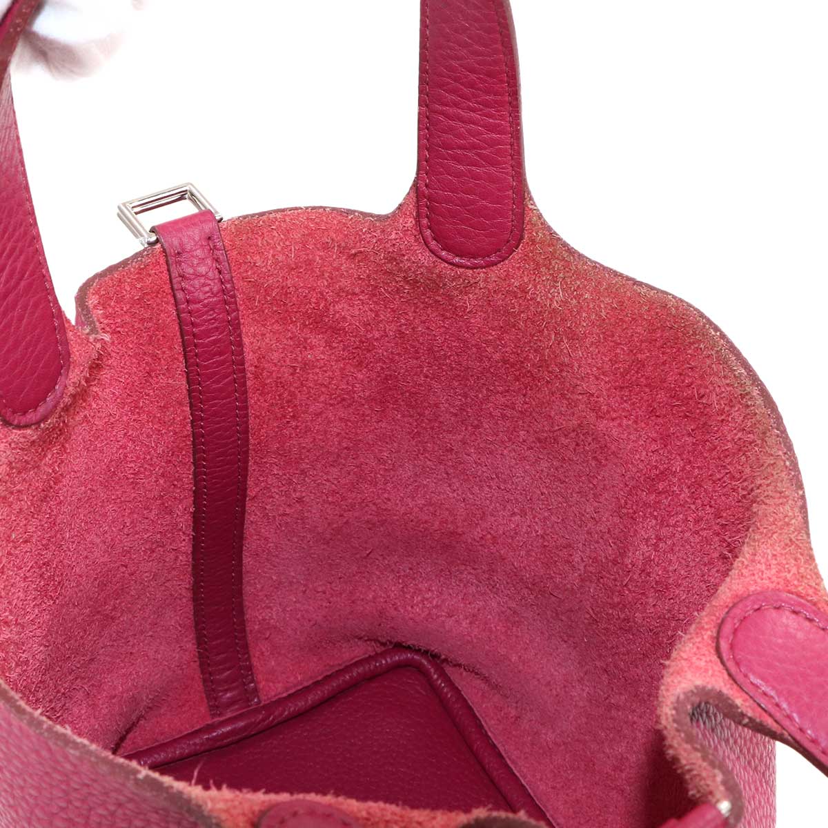 Picotin Lock PM Hand Bag Taurillon Clemence Bois de Rose