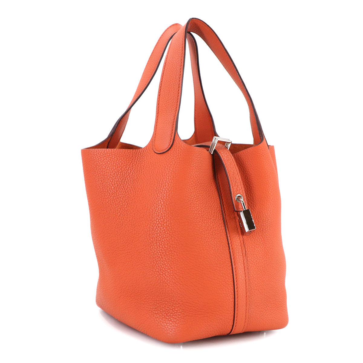 Picotin Lock PM Hand Bag Taurillon Maurice Terre Battue Purse