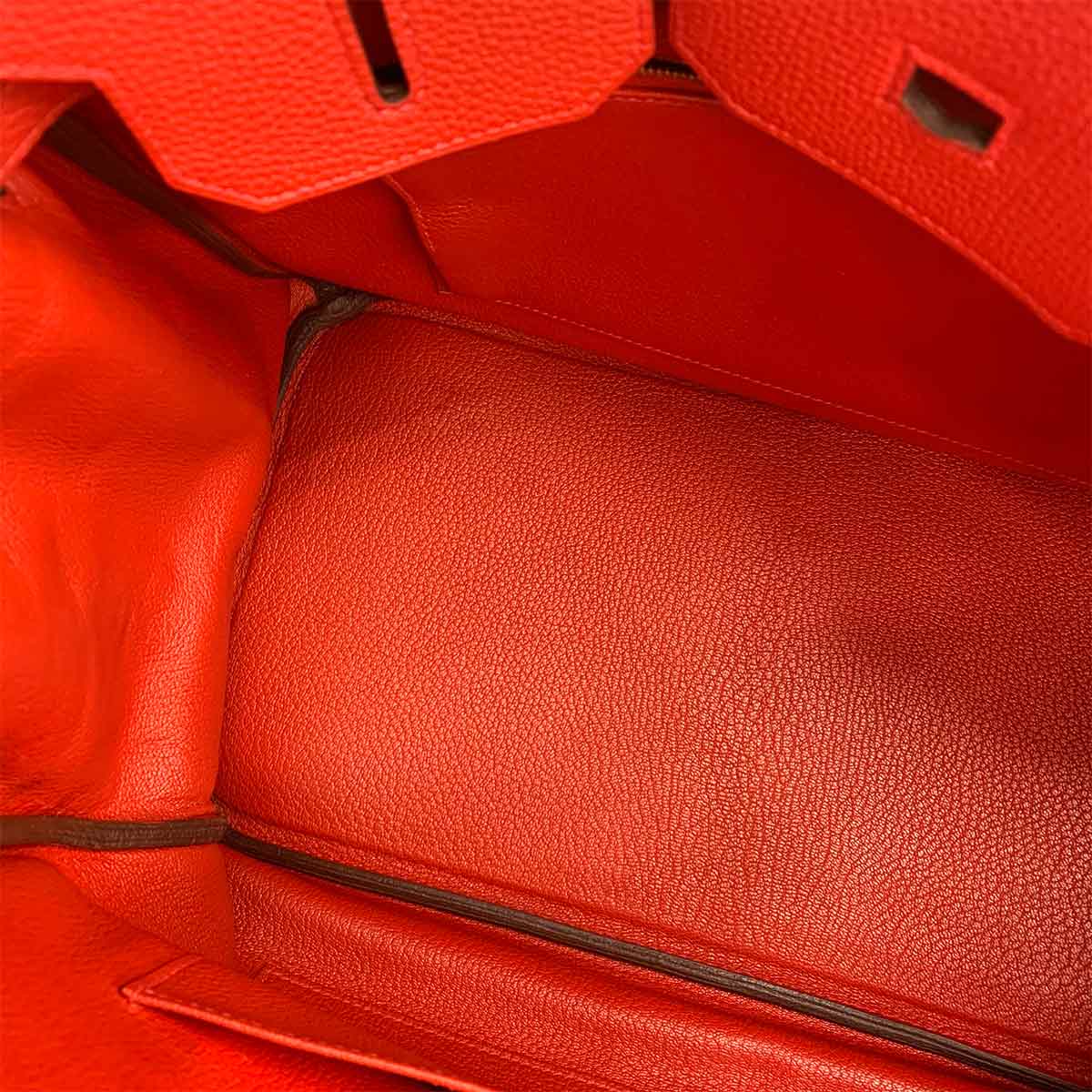 Birkin 35 Togo Rouge Casaque Hand Bag Red