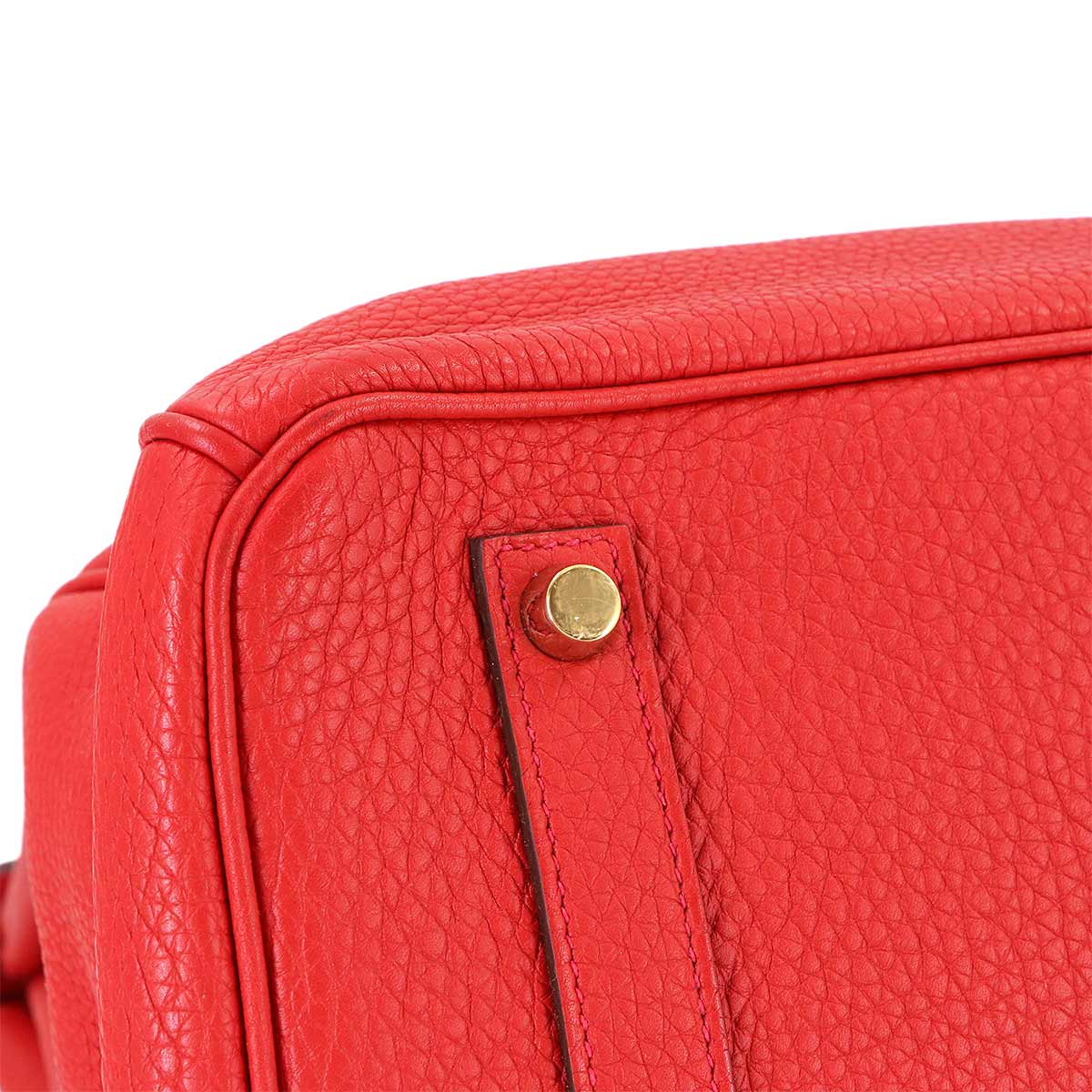 Birkin 35 Togo Rouge Casaque Hand Bag Red