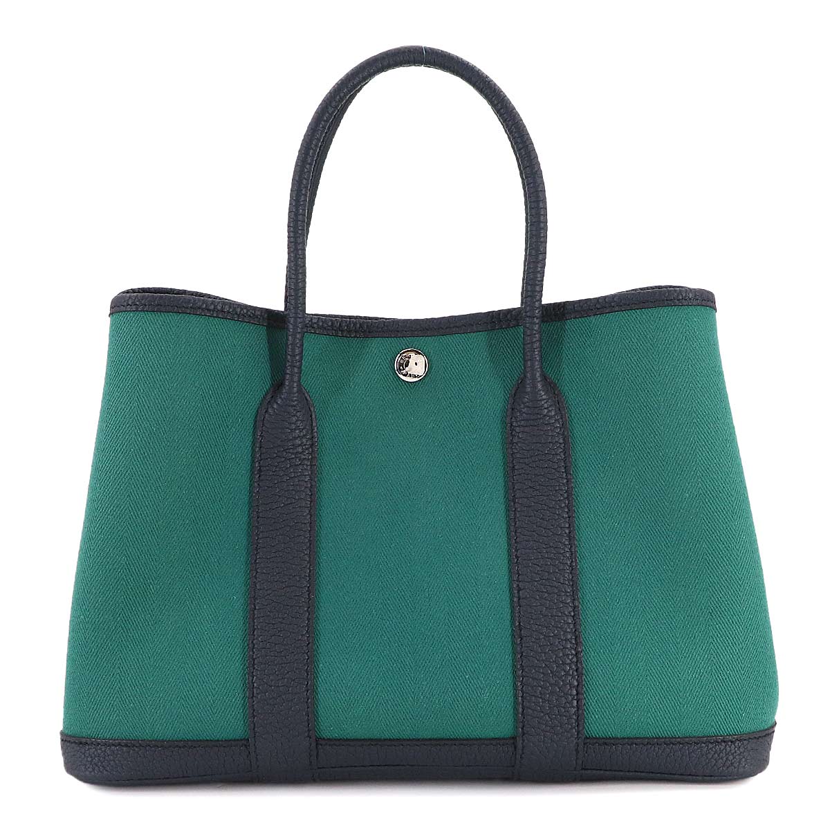 Garden Party TPM Tote Bag Toile Chevron Negonda Malachite