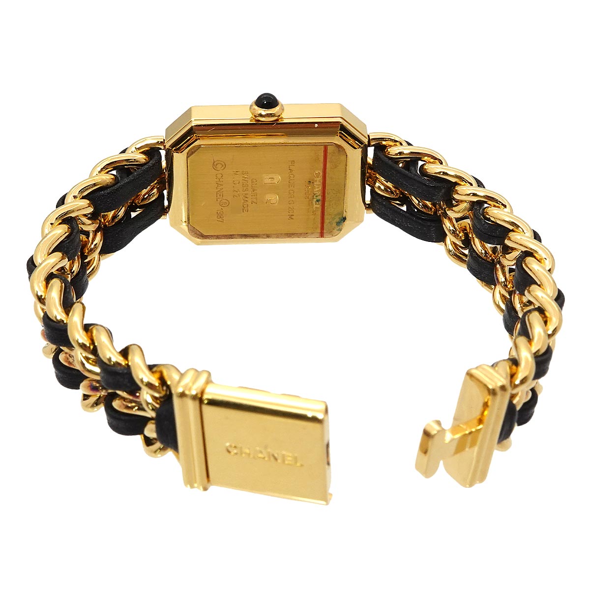 Premiere Size M H0001 Vintage Quartz Black Dial Ladies Watch