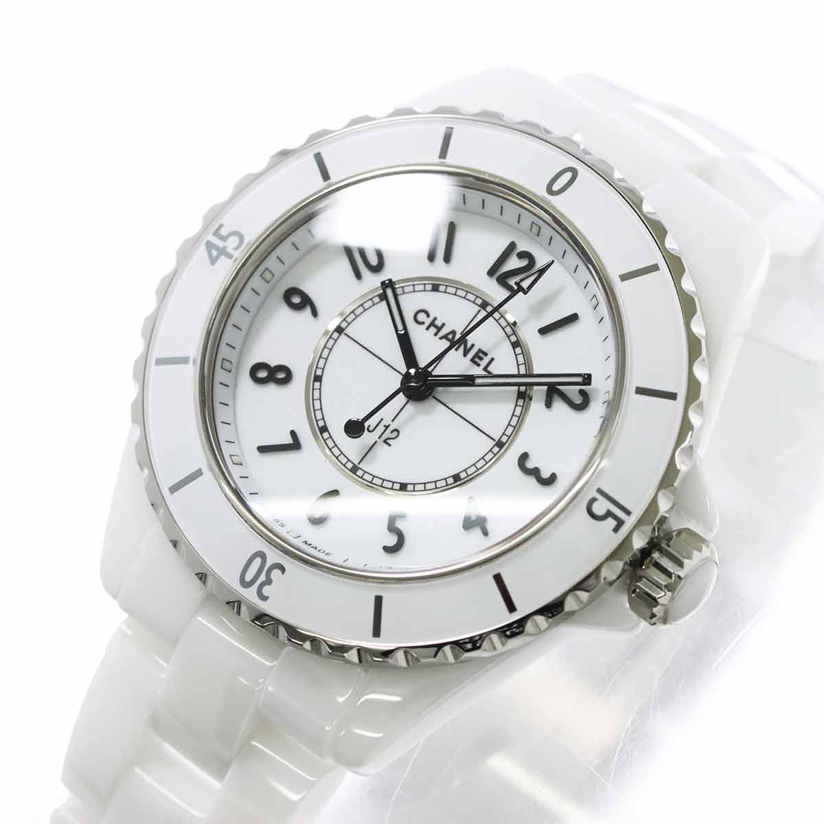 J12 33mm H5698 Ceramic Quartz White Dial Ladies Watch