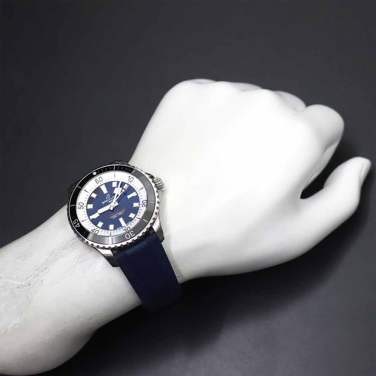 Super Ocean A17376 Automatic Blue Dial Mens Watch