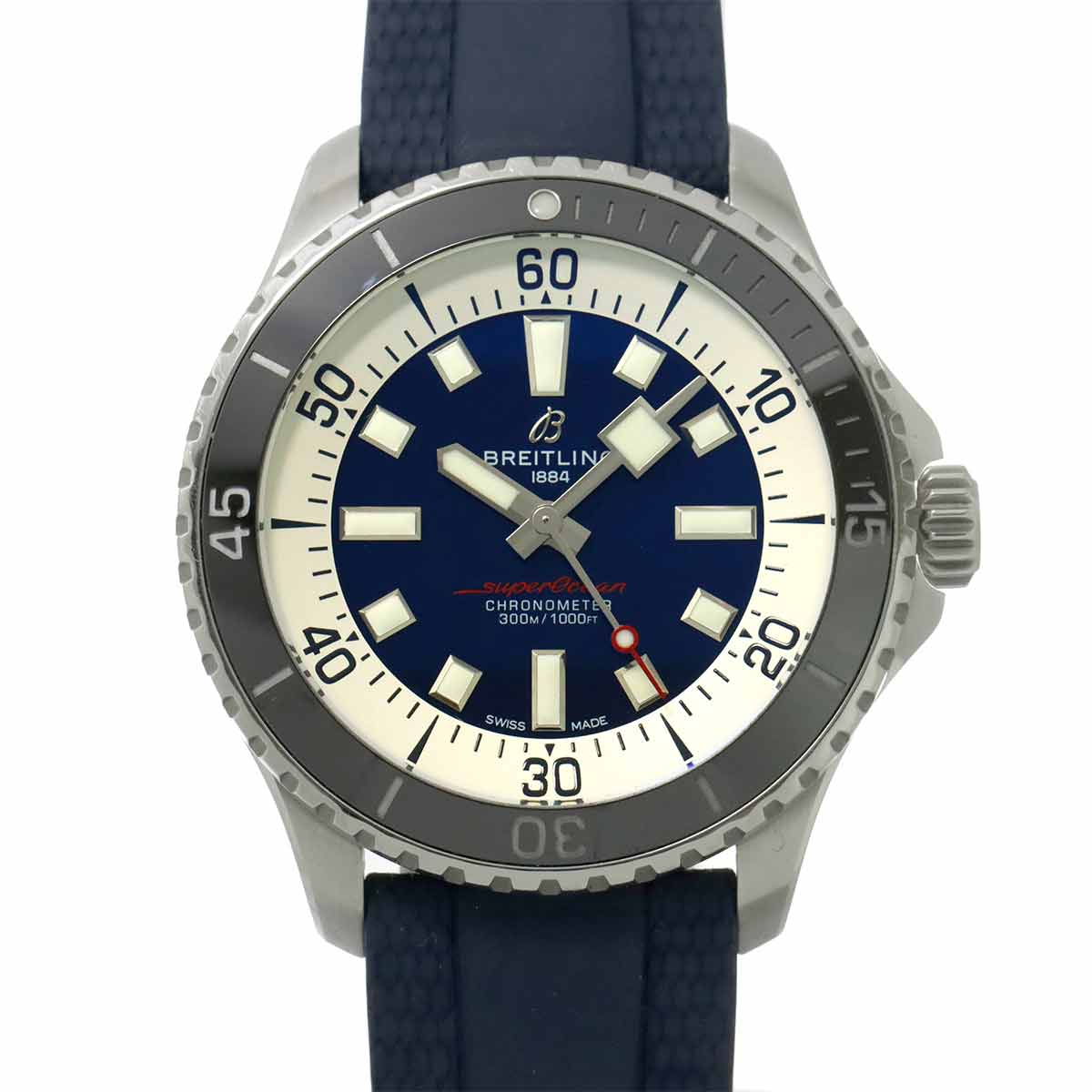 Super Ocean A17376 Automatic Blue Dial Mens Watch