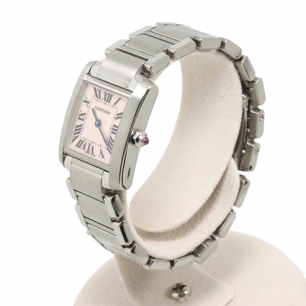 Tank Francaise SM W51028Q3 Quartz Pink Shell Dial Ladies