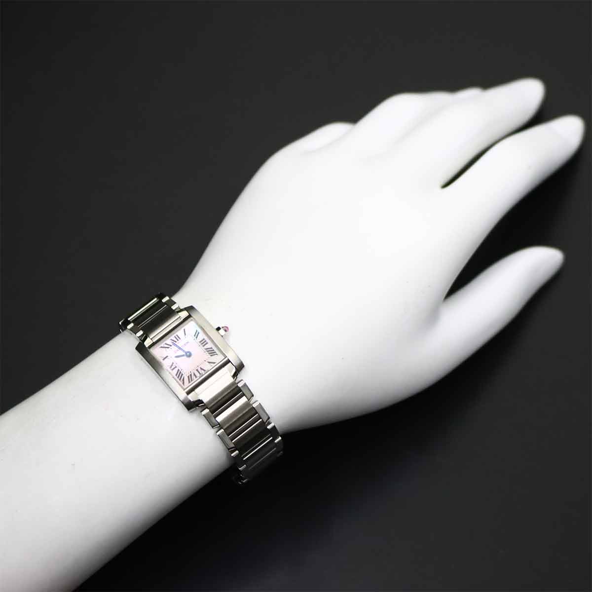 Tank Francaise SM W51028Q3 Quartz Pink Shell Dial Ladies