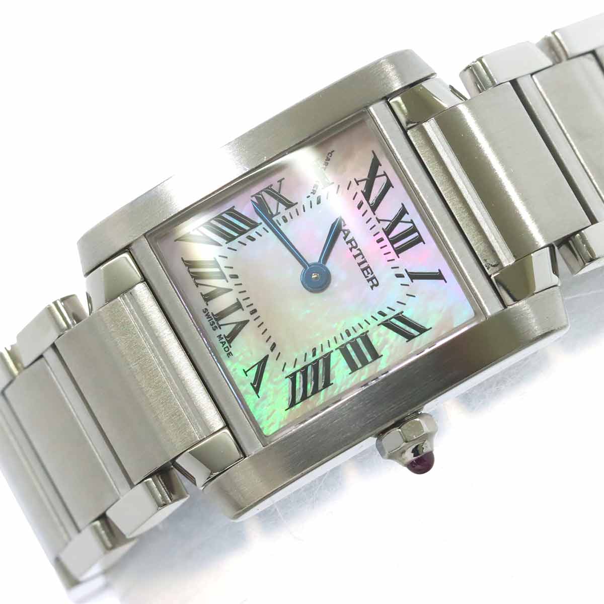 Tank Francaise SM W51028Q3 Quartz Pink Shell Dial Ladies