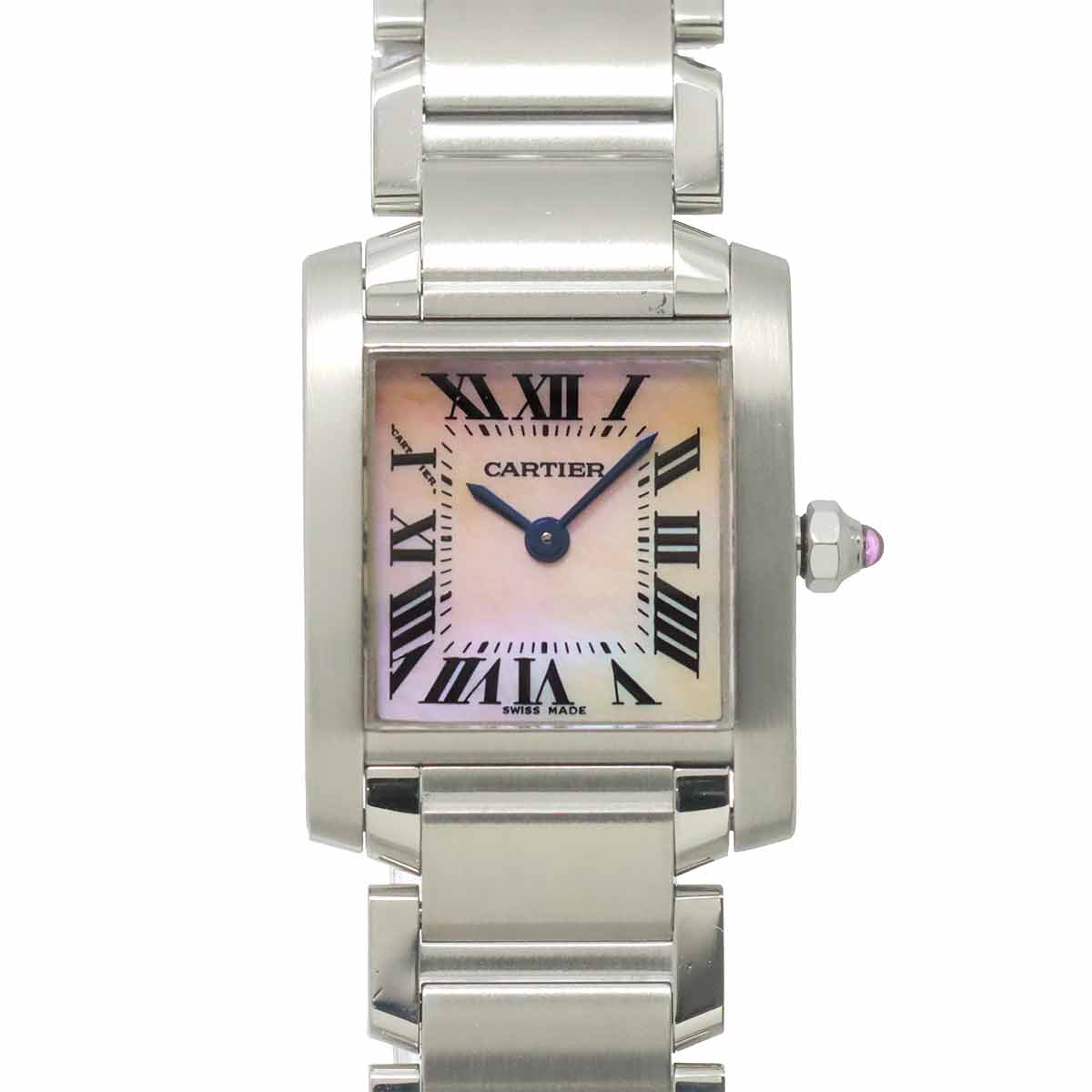 Tank Francaise SM W51028Q3 Quartz Pink Shell Dial Ladies