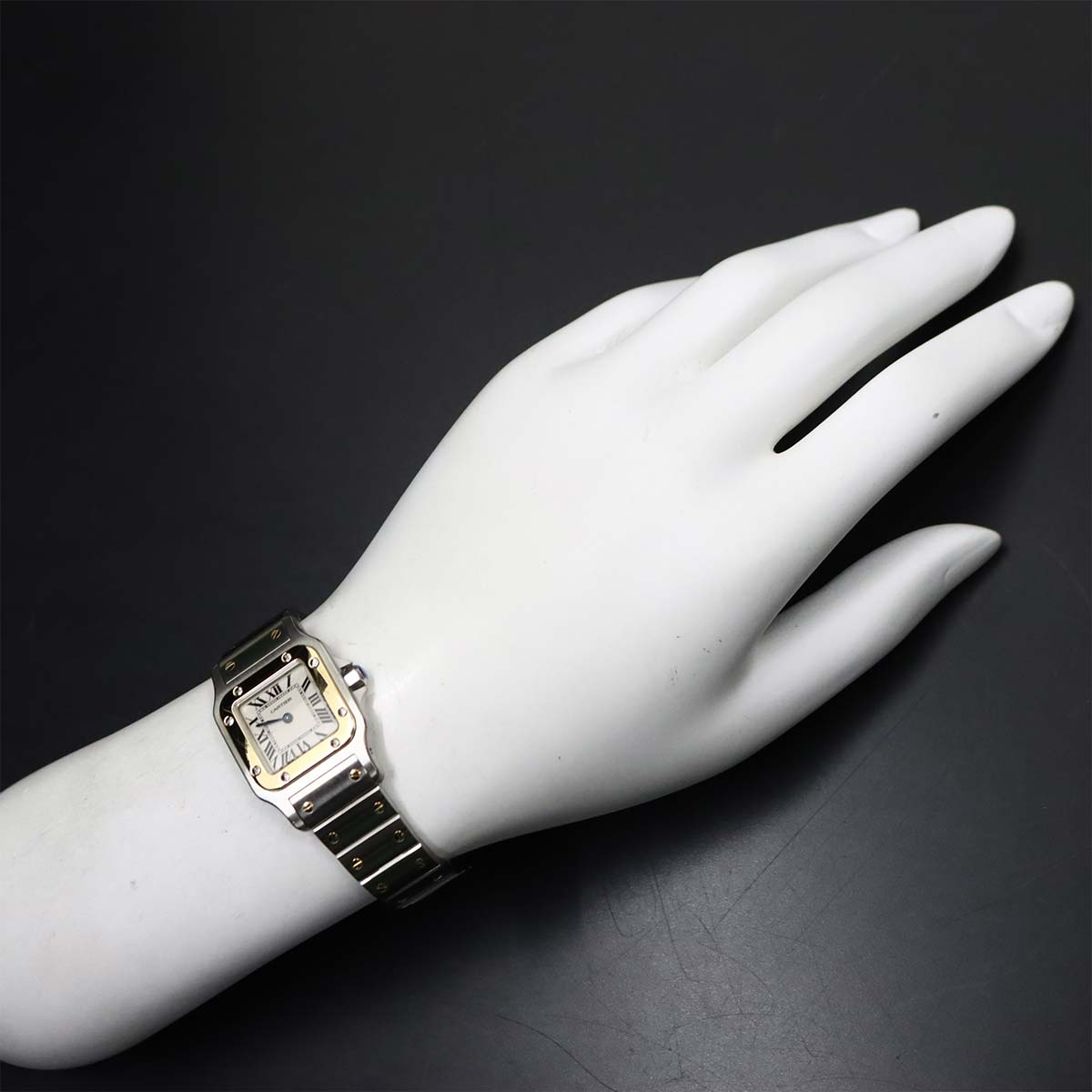 Santos Galbee W20012C4 K18YG Cream Dial Ladies Watch