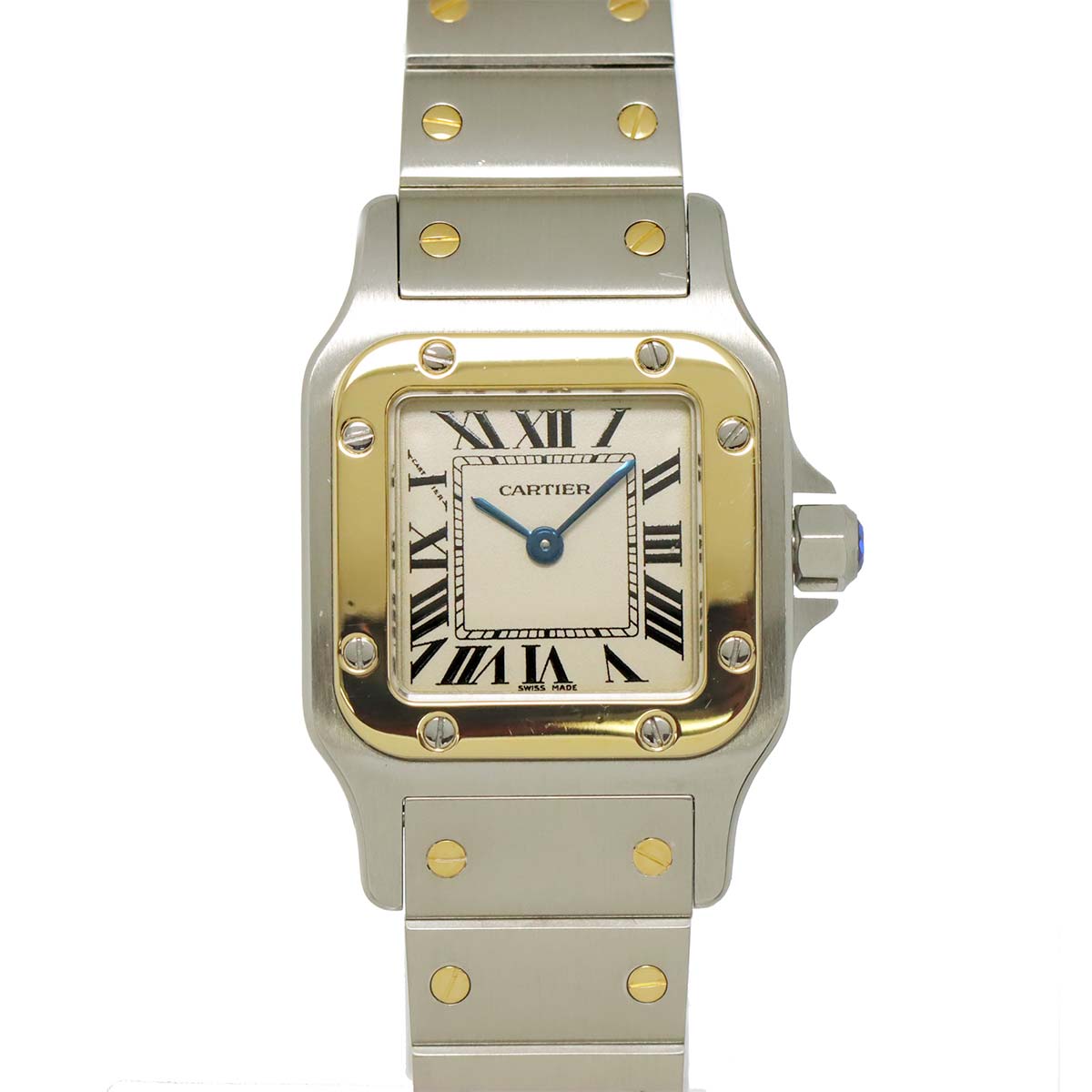 Santos Galbee W20012C4 K18YG Cream Dial Ladies Watch