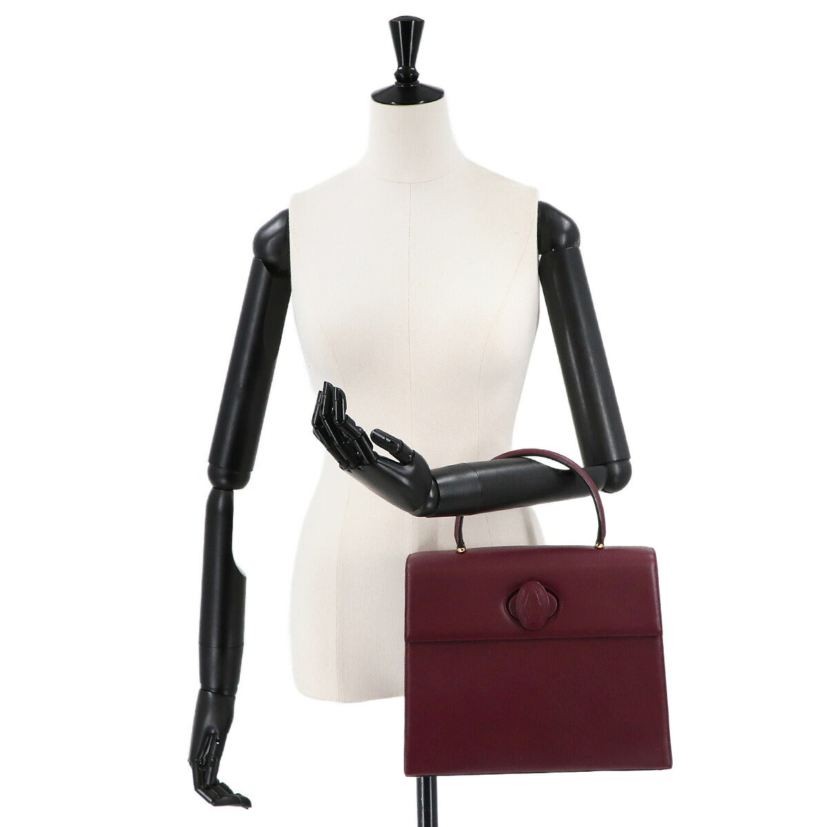 Must Hand Bag Leather Bordeaux Purse