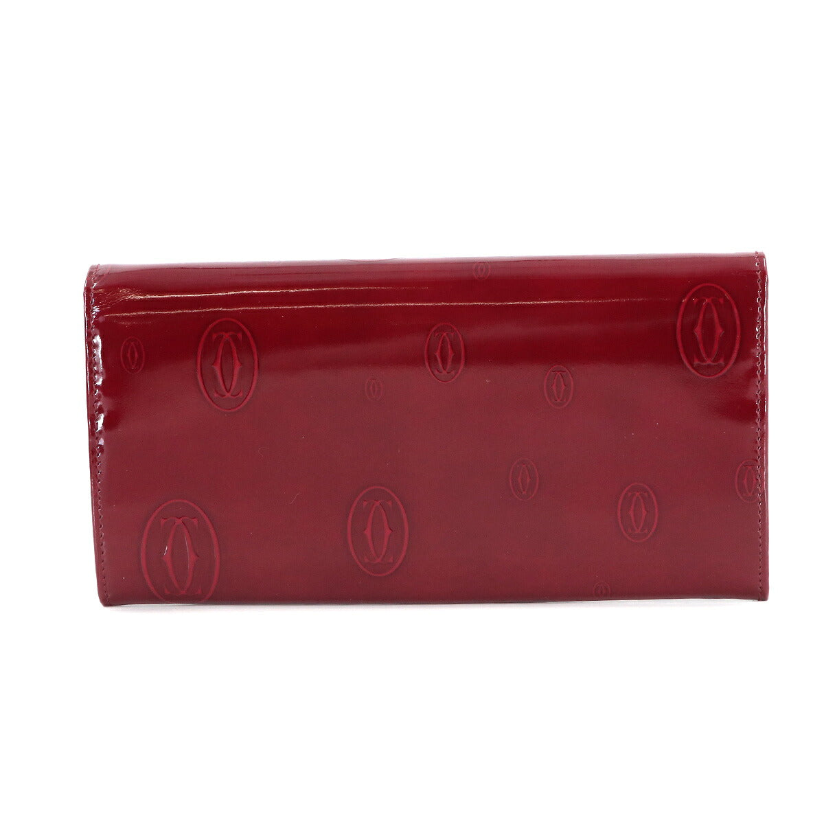 Happy Birthday Long Wallet Patent Leather Bordeaux