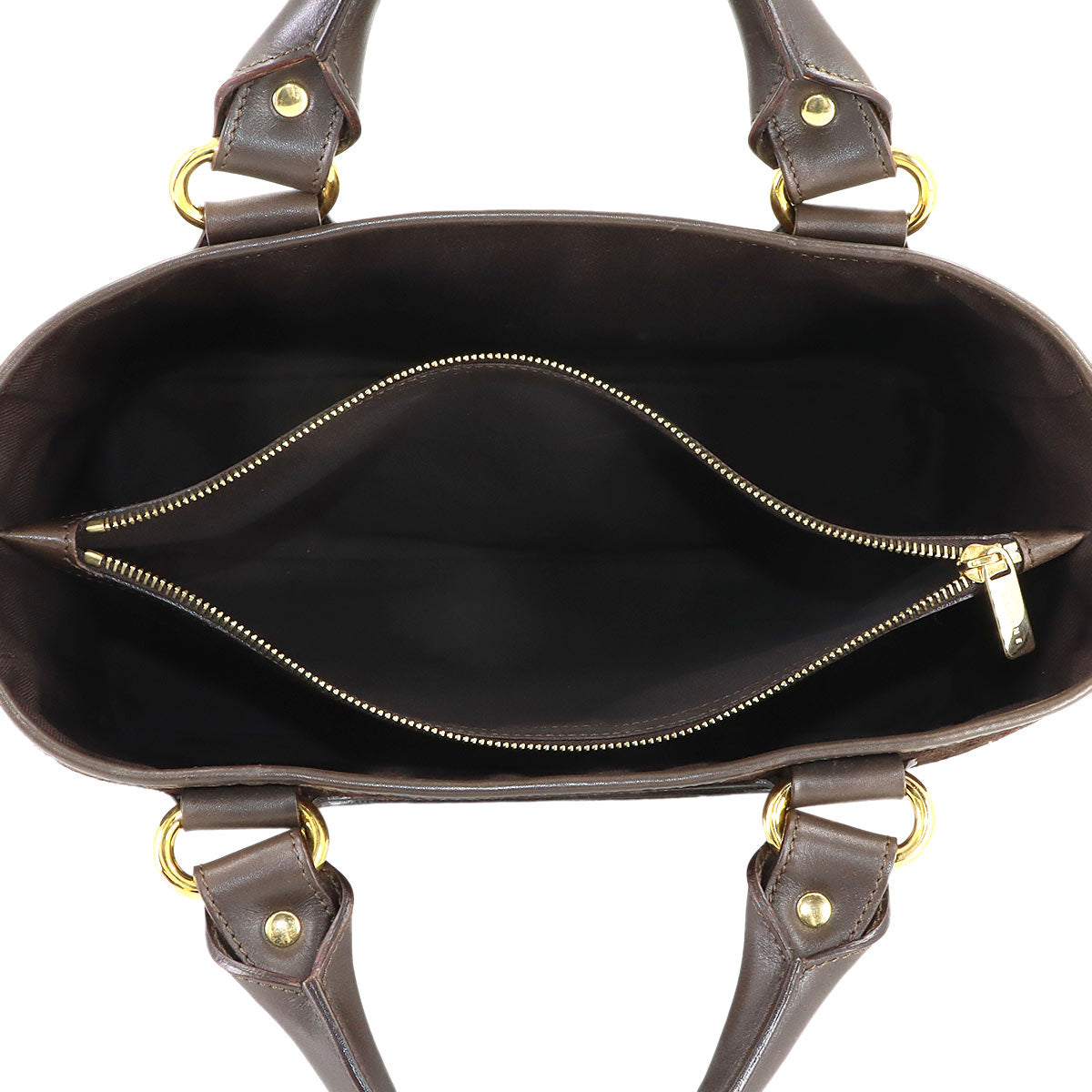 Macadam Boogie Hand Bag Suede Leather Brown Vintage