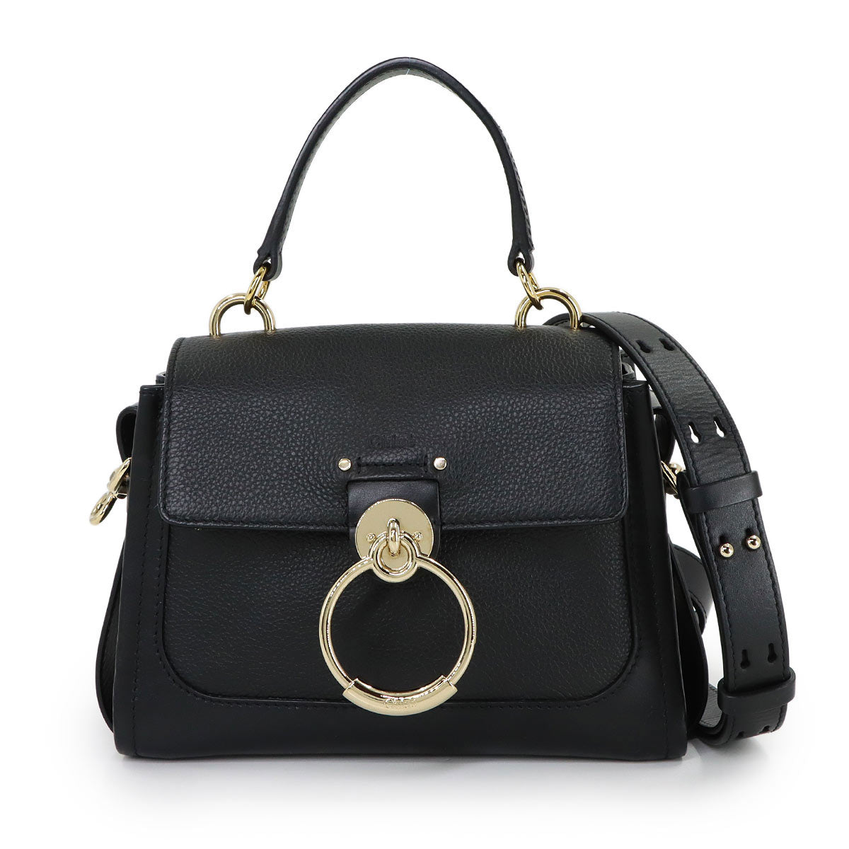 Tess Mini Day 2way Hand Shoulder Bag Leather Black CHC22SS143G33