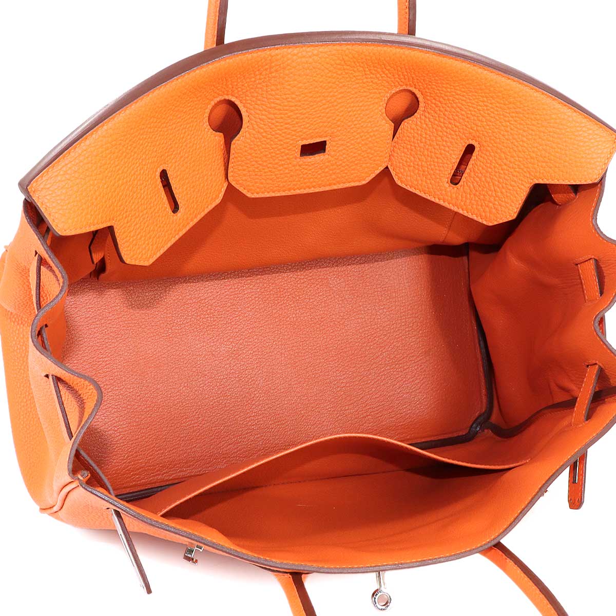 Birkin 35 Hand Bag Togo Orange Purse