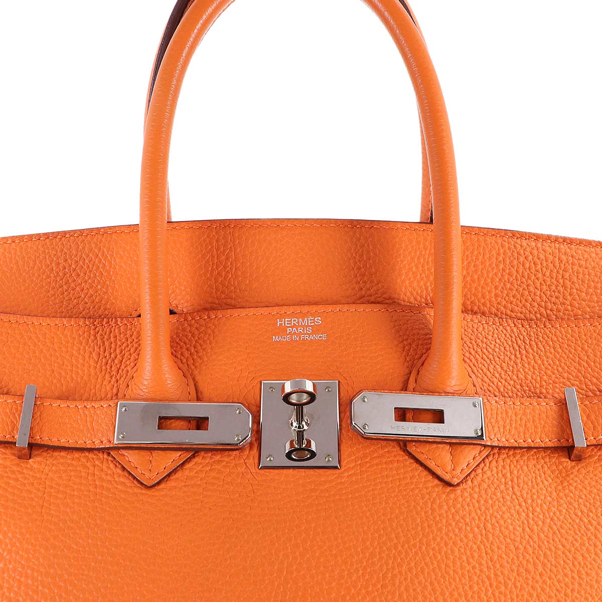 Birkin 35 Hand Bag Togo Orange Purse