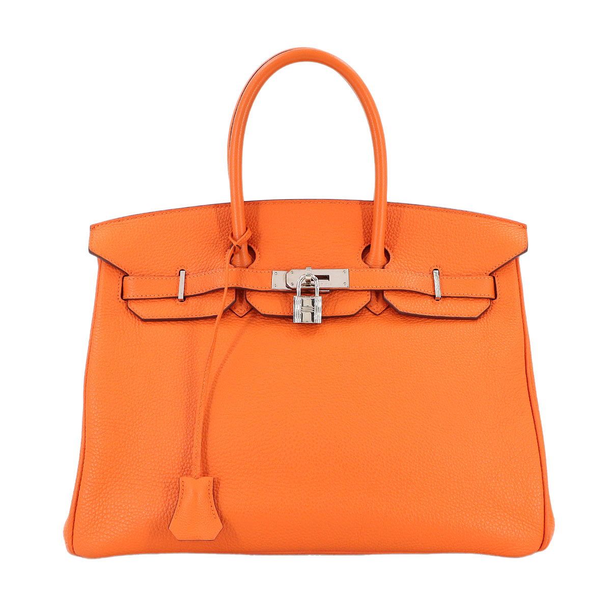 Birkin 35 Hand Bag Togo Orange Purse