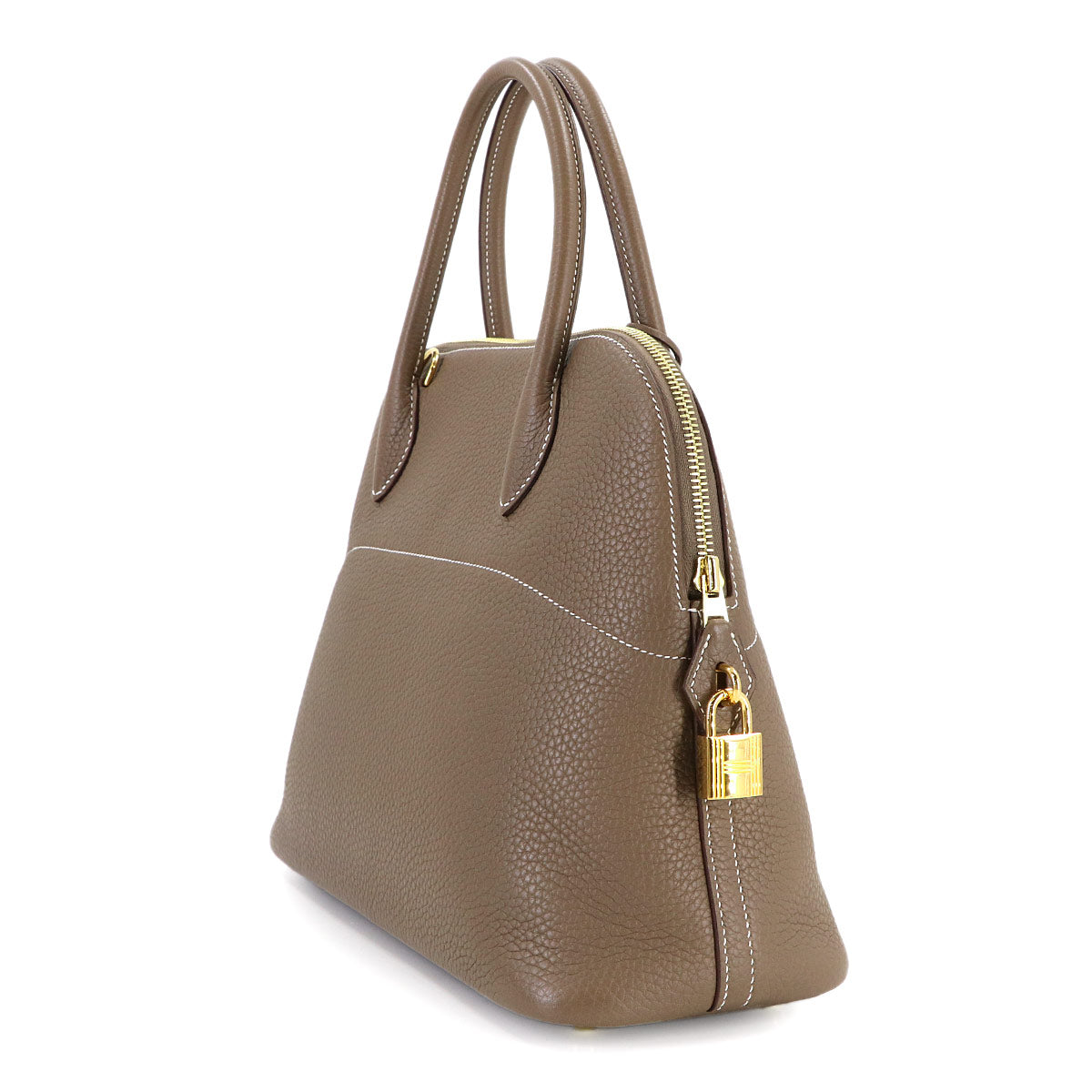 Bolide 31 2way Hand Shoulder Bag Taurillon Clemence Etoupe