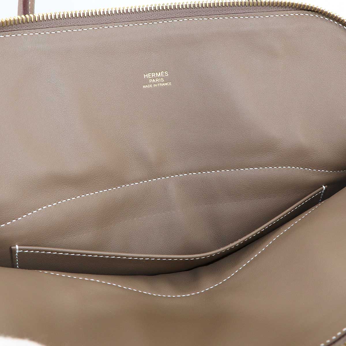 Bolide 31 2way Hand Shoulder Bag Taurillon Clemence Etoupe