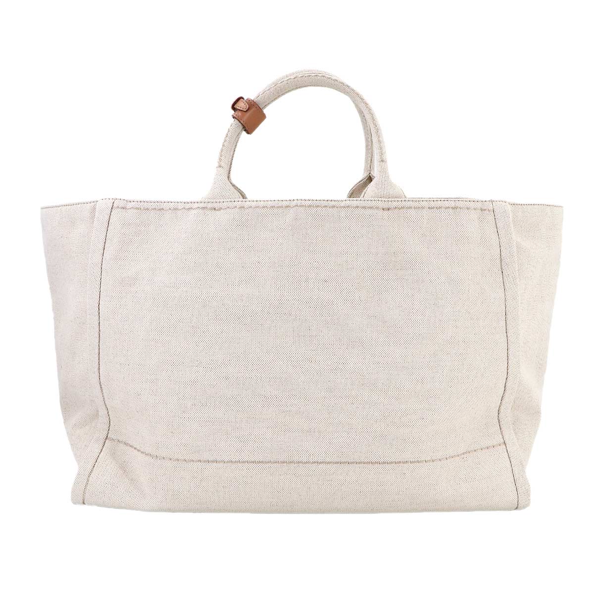 Jardiniere Extra Large Tote Bag Canvas Beige 2VG131 Purse